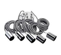 Lampadario a sospensione 5 luci a Forma di Ragno E27 Portalampada a sospensione Cavo Regolabile DIY Ogni 300cm Lunghezza del braccio per Cucina Sala da Pranzo Soggiorno Bar,Argento