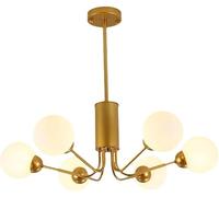 Lampadario a Sospensione a 6 luci in Stile Moderno di metà secolo, in Stile Industriale, in Stile Fattoria, in Stile Vintage, con lampadario a Bolle Sputnik, per Tavolo da Pranzo, Camera da