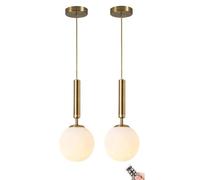 Lampadario a sospensione a batteria con lampadina ricaricabile dimmerabile e programmabile, lampadario a soffitto sospeso alimentato a batteria non cablato, per isola cucina, tavolo da pranzo, soggio