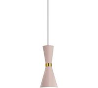 Lampadario a Sospensione a LED, Moderno, 1, Lampada da Bar Regolabile, E27, Paralume Industriale Singolo, Illuminazione Decorativa, 1 (Rosa)