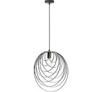 Lampadario a Sospensione Attacco E27 Lampada Geometrica Nero IP20 Camere Salone [EEK: A]