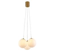 Lampadario a sospensione bronzo lampada minimal da soffitto con tre sfere G9