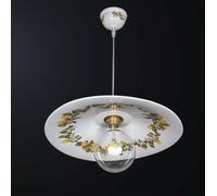 Lampadario a sospensione classica in ceramica limoni 1 luce BGA 3277/p45