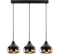 Lampadario a sospensione con 3 lampadari a gabbia metallica, E27, moderno, retrò, plafoniera per sala da pranzo