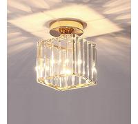 Lampadario a sospensione con filo di cristallo dorato, stile retrò, E27, lampada a sospensione creativa, in metallo, per camera da letto, soggiorno, corridoio, sala da pranzo, caffetteria, veranda