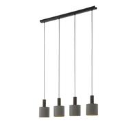 Lampadario A Sospensione Contemporaneo Concessa 1 Acciaio Marrone Oro 4 Luci E27