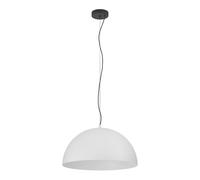 EGLO Gaetano 1 - Lampadario a 1 luce per il tavolo da pranzo, lampadario per sala da pranzo in metallo color griigio e nero, lampadario con attacco E27, diametro 53,5 cm