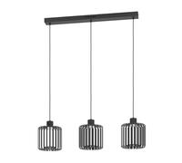 Lampadario A Sospensione Contemporaneo Ginestrone-Z Acciaio Nero 3 Luci Led 3,7W