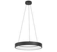 Lampadario A Sospensione Contemporaneo Marghera-Z Acciaio Nero 4 Luci Led 6,5W