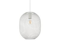 Lampadario A Sospensione Contemporaneo Net Metallo Bianco 1 Luce E27 42W Ip20