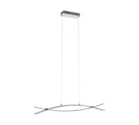 Lampadario A Sospensione Contemporaneo Nevado Alluminio Cromo 1 Luce Led 23,6W