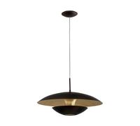 Lampadario A Sospensione Contemporaneo Nuvano Acciaio Marrone Oro 1 Luce E27