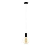 Lampadario A Sospensione Contemporaneo Pozueta Acciaio Nero 1 Luce E27