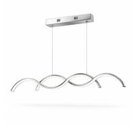 Lampadario a sospensione cromato da soffitto sospeso a LED 28W luce SWITCH [EEK: A++]