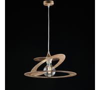 Lampadario a sospensione design moderno taglio laser oro 1 luce bon-300
