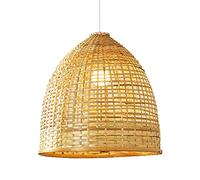 Lampadario a Sospensione Elegante a Cupola, lampadario Industriale Intrecciato a Mano, lampade a Sospensione in Vimini, plafoniera per casa da tè in Rattan, per Cucina, Camera da Letto, Sala da