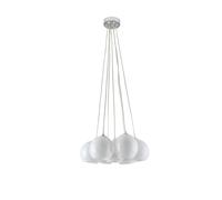 Lampadario a sospensione Follia 7 luci E27 da 72 W cromo Ø 48 cm Cromo