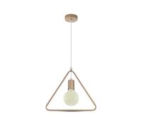 Lampadario a Sospensione Forma Triangolo in Metallo Colore Nero Opaco Con Portal