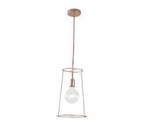 LAMPADARIO A SOSPENSIONE FRIDA ORO ROSA E ROSSO 1 LUCE ATTACCO E27 25X120CM