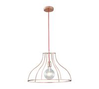LAMPADARIO A SOSPENSIONE FRIDA ORO ROSA E ROSSO 1 LUCE ATTACCO E27 50X50X120CM