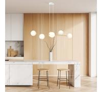 Emibig Gravity lampada sospesa 6x10 W bianco-oro 1242/6