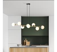 Lampadario a sospensione GRAVITY 8 Nero/Bianco e Oro 8xE14