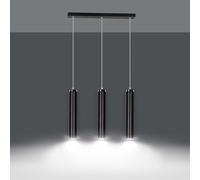 Lampadario a Sospensione in Acciaio 3xGU10 LUNA 3 da interno