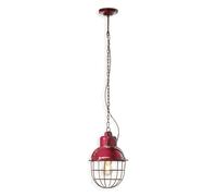 Lampadario a sospensione in ceramica colorata vintage 1 luce per camera FLR-224