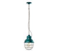 Lampadario a sospensione in ceramica colorata vintage 1 luce per camera FLR-224