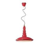 Lampadario a sospensione in ceramica vintage 1 luce per salotto FLR-45