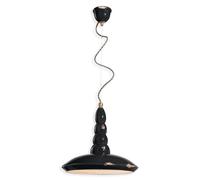 Lampadario a sospensione in ceramica vintage 1 luce per salotto FLR-45