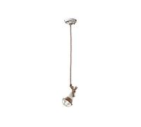 Lampadario a sospensione in ceramica vintage bianco 1 luce per corridoio FLR-72