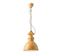 Lampadario a sospensione in ceramica vintage giallo 1 luce per salotto FLR-223