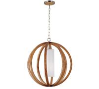 Elstead Lighting Allier lampada sospesa 1x60 W legno FE-ALLIER-P-L-LW