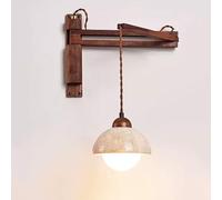 Lampadario A Sospensione In Marmo Moderno E Di Lusso Applique Murale Moderna Medievale, Braccio Oscillante Regolabile 360°, Parete Attrezzata Soggiorno Applique In Pietra Naturale(Spherical)