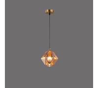 Lampadario a Sospensione in Vetro con Testa Singola, Piccolo, per Sala da Pranzo, Cucina, Isola, Bar, Illuminazione Decorativa, lampadario a Sospensione, soffitto, Altezza Regolabile, lampadario