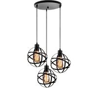 Lampadario a sospensione Industry 3 Lampada moderna 1, paralume V-intage E27 Lampada a sospensione a testa singola Dispositivo di illuminazione fisso for cucina domestica, luce led soffitto