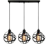 Lampadario a sospensione Industry 3 Lampada moderna 1, paralume V-intage E27 Lampada a sospensione a testa singola Dispositivo di illuminazione fisso for cucina domestica, luce led soffitto
