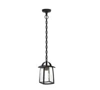 Lampadario a sospensione Kelsey da esterno E27 da 40 W nero 14,3x17xH 90,6 cm Nero