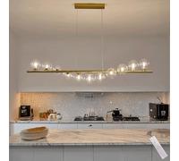 Lampadario a Sospensione, Lampada a Sospensione LED Dimmerabile, Lampada Sospensione Cucina Moderna con Telecomando, Lampadario Tavolo Da Pranzo con Sfere Coperchio Della Lampada, per Bar Soggiorno