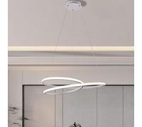 Lampadario a Sospensione LED 38W 60CM Spirale Continua 3 Tonalità Luce Interno