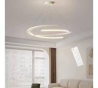 Lampadario A Sospensione LED 52W SemiCerchi Dimmerabile Telecomando IP20 Interni [EEK: A]