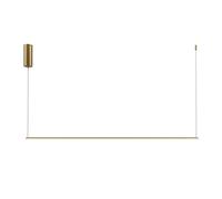Lampadario A Sospensione LED In Ottone 120 Cm Lungo 2600-4000 K Tavolo Da Pranzo