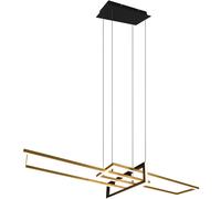 Lampadario a sospensione LED Salinas 4200 lm Bianco Caldo Ø 110 x H 150 cm Ottone