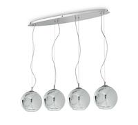 Lampadario a sospensione moderno 4 luci Nemo plus sp4 cromo ideal-lux