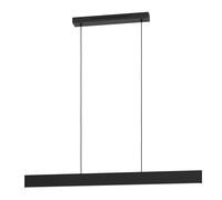 Lampadario A Sospensione Moderno Andreas-Z Acciaio Nero 2 Luci Led 19W 4600Lm