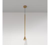 Lampadario A Sospensione Moderno Arrow Metallo Oro 1 Luce Gu10 40W