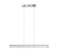 Lampadario A Sospensione Moderno Cardito 1 Alluminio Cromo Vetro 6 Luci Led 6W