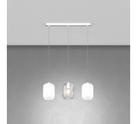 Lampadario a sospensione moderno con vetri a 3 luci tpl 0963