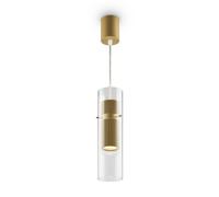 SOSPENSIONE DYNAMICS ARMATURA ORO CON 1 DIFFUSORE IN VETRO